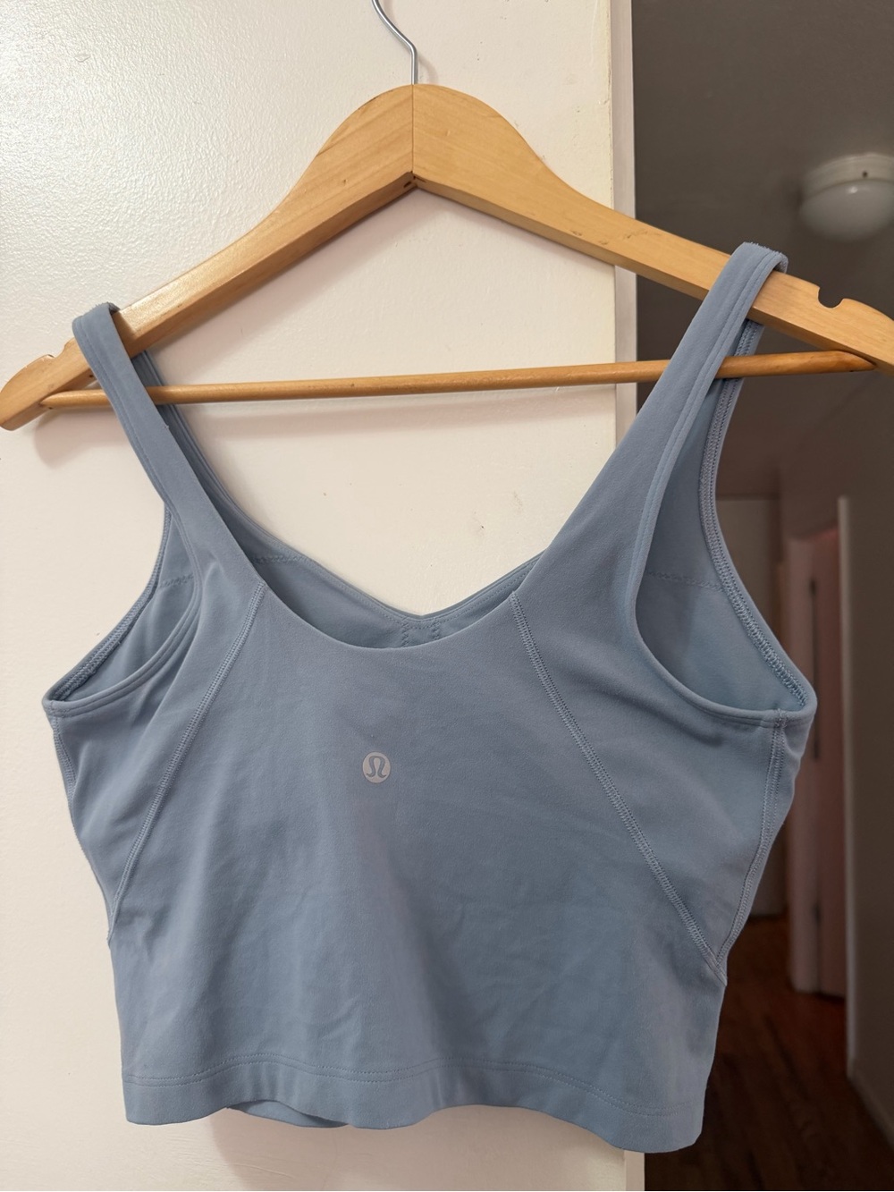 lululemon athletica Dusty Blue Scoop Neck Cropped Tank